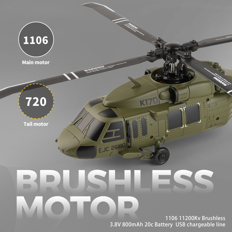 UH-60L Brushless RC Helicopter - огляд і ціна Rc Helicopter Gyro