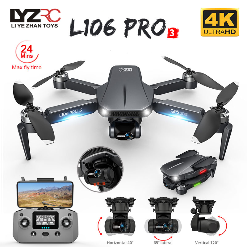 L106 Pro 3 Drone 5G WIFI FPV F - огляд і ціна Rc Helicopter Electric