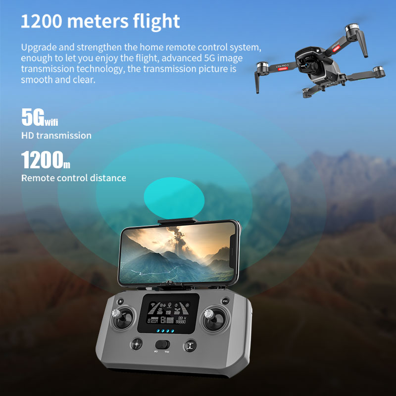 L106 Pro 3 Drone 5G WIFI FPV F - огляд і ціна Rc Helicopter Electric